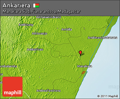 Physical 3D Map of Ankariera