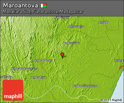 Physical 3D Map of Maroantova