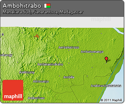 Physical 3D Map of Ambohitrabo
