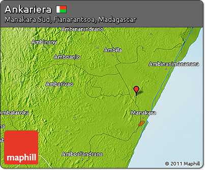 Physical 3D Map of Ankariera