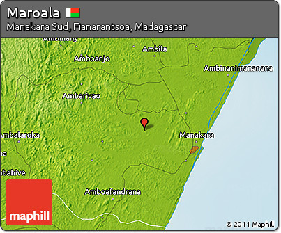 Physical 3D Map of Maroala