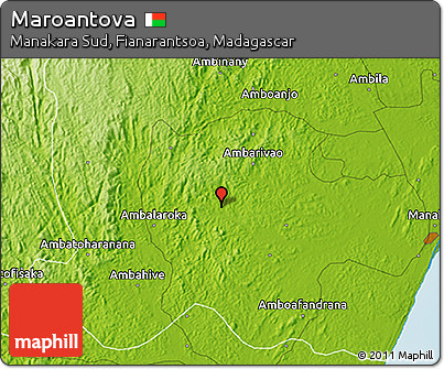 Physical 3D Map of Maroantova