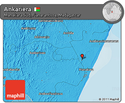Political 3D Map of Ankariera