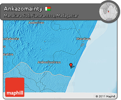 Political 3D Map of Ankazomainty