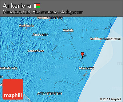 Political 3D Map of Ankariera
