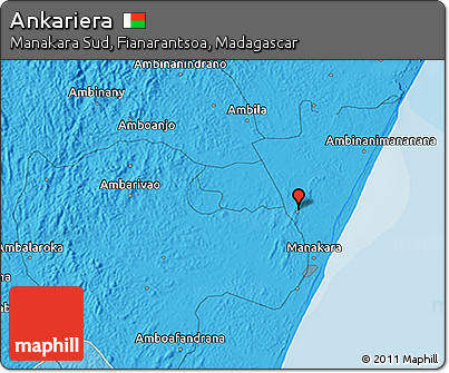 Political 3D Map of Ankariera