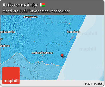 Political 3D Map of Ankazomainty