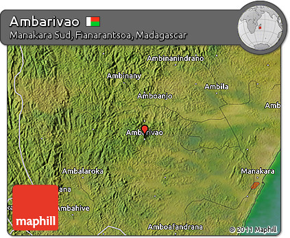 Satellite 3D Map of Ambarivao