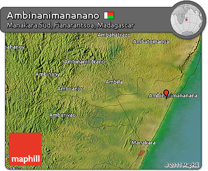 Satellite 3D Map of Ambinanimananano