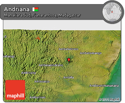 Satellite 3D Map of Andriana