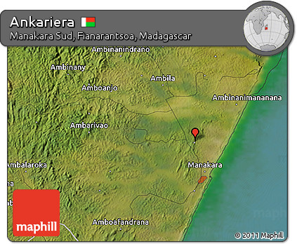 Satellite 3D Map of Ankariera