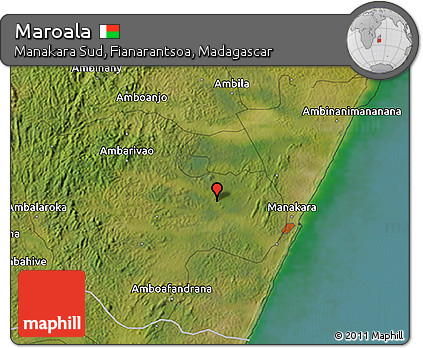 Satellite 3D Map of Maroala