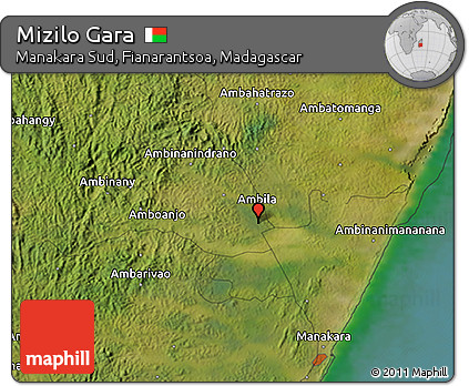 Satellite 3D Map of Mizilo Gara