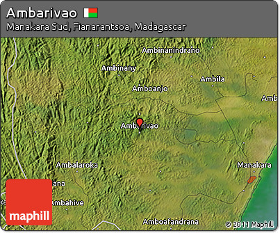 Satellite 3D Map of Ambarivao