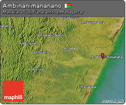 Satellite 3D Map of Ambinanimananano