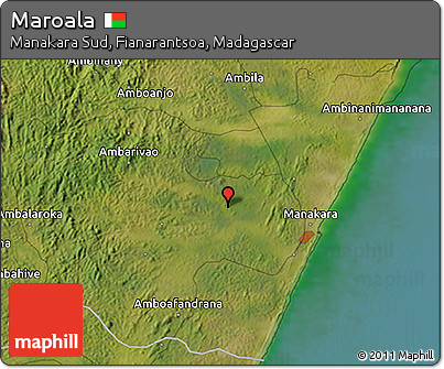 Satellite 3D Map of Maroala