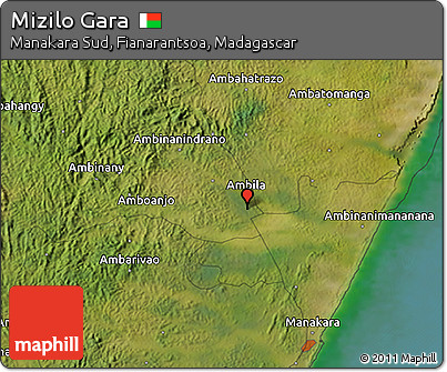 Satellite 3D Map of Mizilo Gara