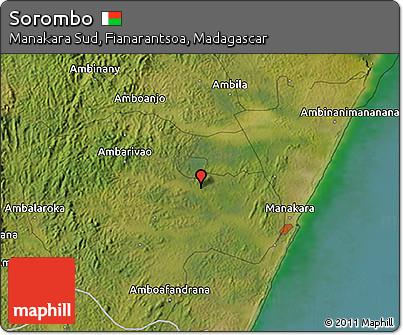 Satellite 3D Map of Sorombo