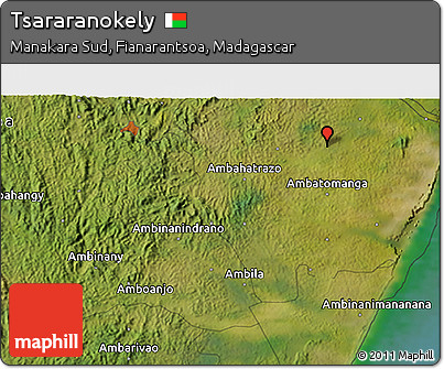 Satellite 3D Map of Tsararanokely
