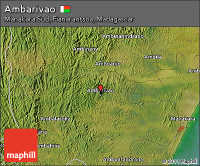 Satellite 3D Map of Ambarivao