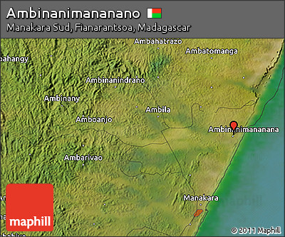 Satellite 3D Map of Ambinanimananano