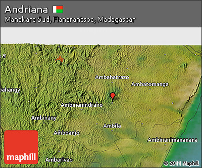 Satellite 3D Map of Andriana