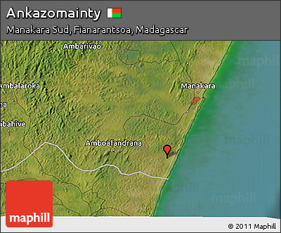 Satellite 3D Map of Ankazomainty