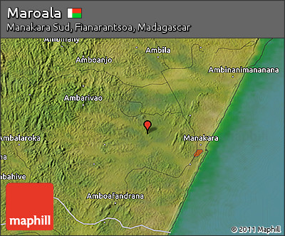 Satellite 3D Map of Maroala