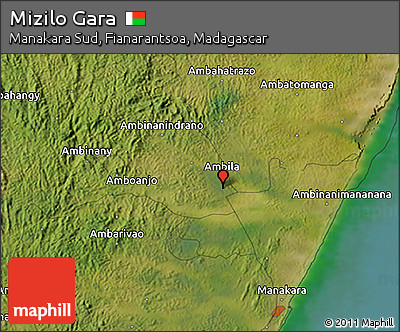 Satellite 3D Map of Mizilo Gara