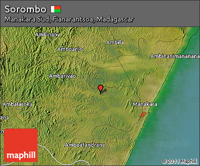 Satellite 3D Map of Sorombo