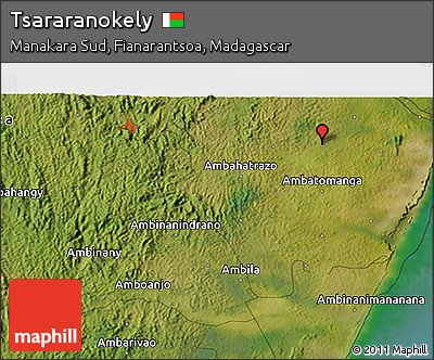 Satellite 3D Map of Tsararanokely