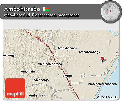Shaded Relief 3D Map of Ambohitrabo