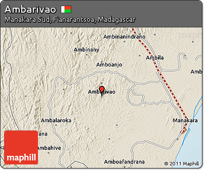 Shaded Relief 3D Map of Ambarivao