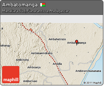 Shaded Relief 3D Map of Ambatomanga
