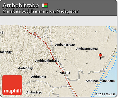 Shaded Relief 3D Map of Ambohitrabo