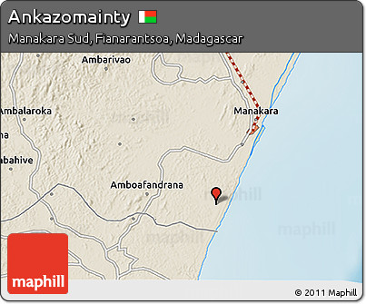 Shaded Relief 3D Map of Ankazomainty