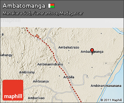 Shaded Relief 3D Map of Ambatomanga