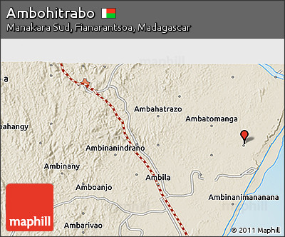 Shaded Relief 3D Map of Ambohitrabo