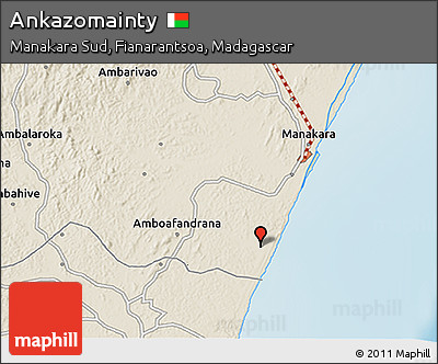 Shaded Relief 3D Map of Ankazomainty