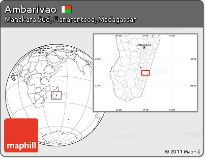 Blank Location Map of Ambarivao