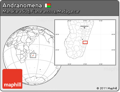 Blank Location Map of Andranomena