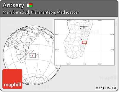 Blank Location Map of Antsary