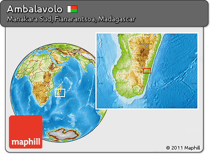 Physical Location Map of Ambalavolo