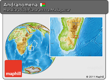 Physical Location Map of Andranomena