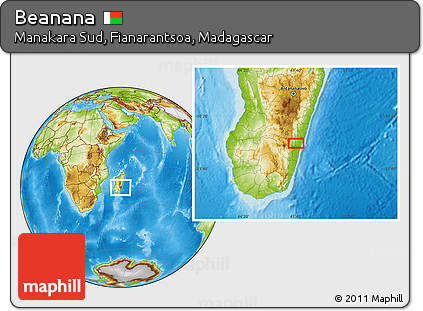Physical Location Map of Beanana