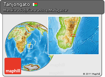 Physical Location Map of Tanjongato