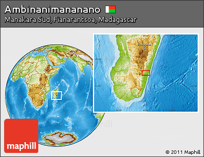 Physical Location Map of Ambinanimananano