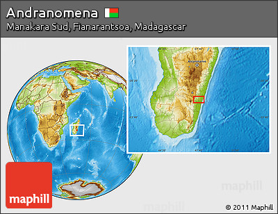 Physical Location Map of Andranomena