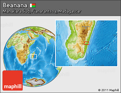 Physical Location Map of Beanana