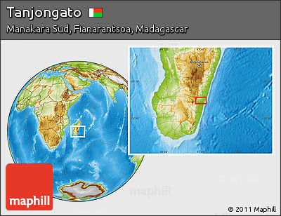 Physical Location Map of Tanjongato